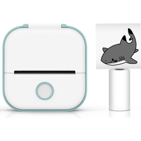 Mini imprimante thermique portable pour smartphone, imprimante de poche avec Bluetooth pour iPhone, imprimante d'étiquettes portable, modèle T02 pour Est (1/3)