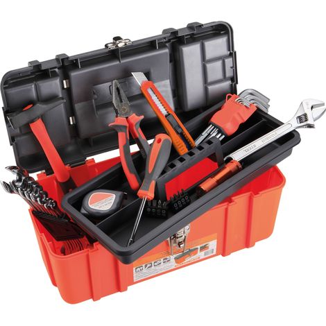 CAJA HERRAMIENTAS PLÁSTICO 33 PIEZAS ALYCO ORANGE (1/3)