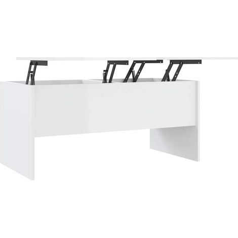 Maison Exclusive - Couchtisch Hochglanz-Weiß 102x50,5x46,5 cm Hol (1/5)