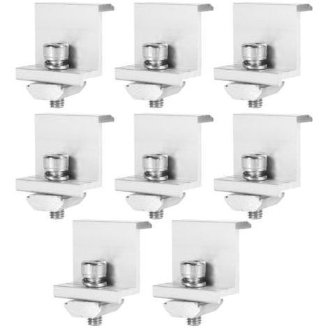 Solar Panel Mounting Bracket, 35 mm End Clamps, Photovoltaic Solar Panel Mounting Bracket, 8 Pieces MUMU (1/4)