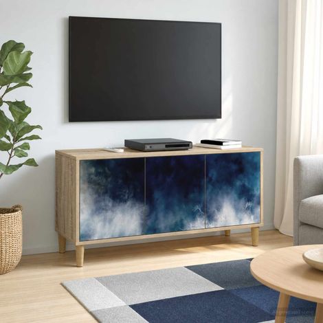 vidaXL Mobile TV RAALTE 102 x 33 x 50 cm Sonoma Legno ingegnerizzato (1/5)