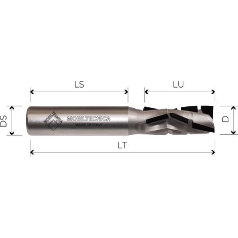 MTEC042.14 - FRESA NESTING HELICOIDAL DE DIA Z3+3 CUERPO DE DENSIMET, PRINC. POS -MOBILTECNICA  .14D16  LU 27  DS16  LT85  Z  AX20°  IZQ  H3,5