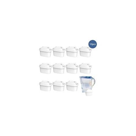 Pack de 12 cartouches filtrantes Brita Maxtra Plus – Filtration améliorée – Élimine chlore, plomb et arsenic – Compatible carafes Marella
