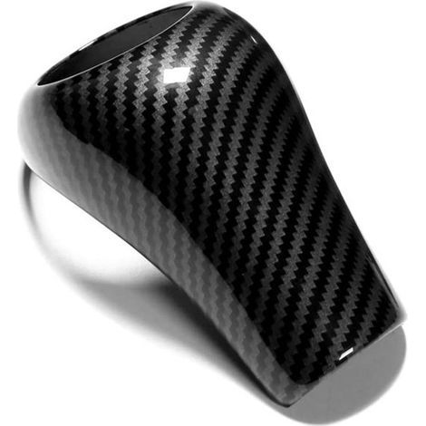 A set of ABS gear shift covers in carbon fiber colour for older Mercedes-Benz A-Class, C-Class, E-Class and GLK models. (1/4)
