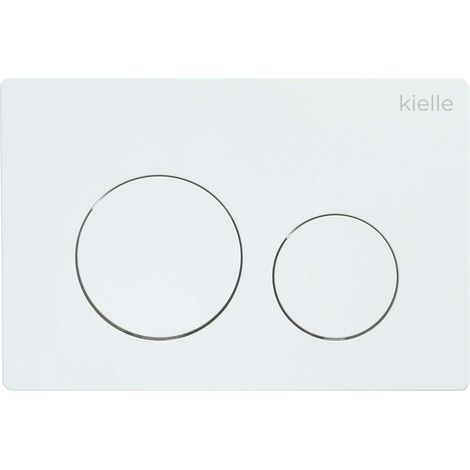 Kielle Gemini New I - Plaque de déclenchement, blanc brillant 70231020