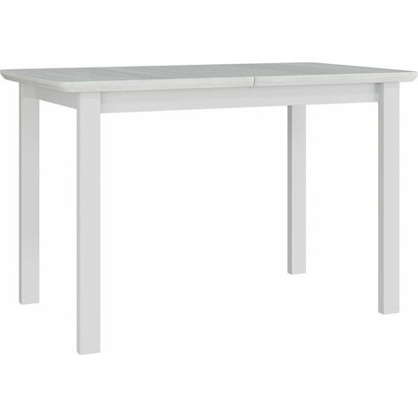Mesa Victorville 117, Blanco, 76x70x120cm, Alargamiento, Chapa de madera natural, Madera