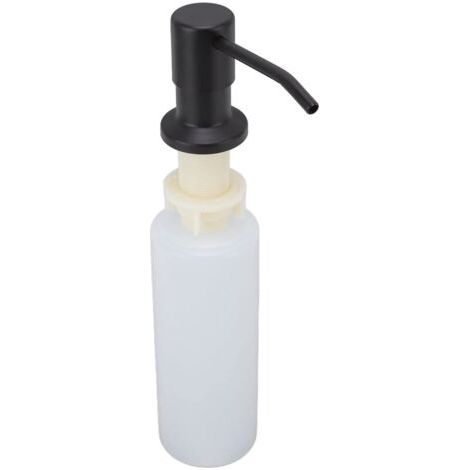 Distributeur de savon pour évier en acier inoxydable 304 de cuisine, distributeur de savon rotatif à 360 ° intégré, distributeur de liquide vaisselle