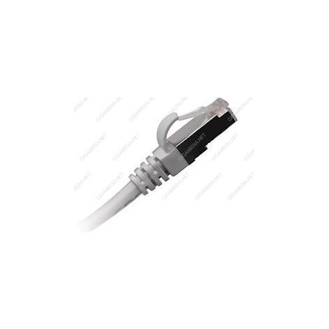 cordon rj 45 - catégorie 6 - s/ftp - 15 mètres - gris - gigamédia cat6s15m