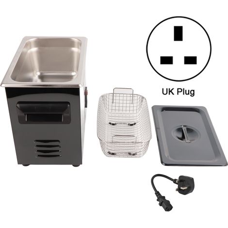 Nettoyeur Ultrasonique 3L avec Affichage Numérique, Acier Inoxydable, Machine de Nettoyage Industrielle YM-23AUK, Prise UE 220V (1/5)