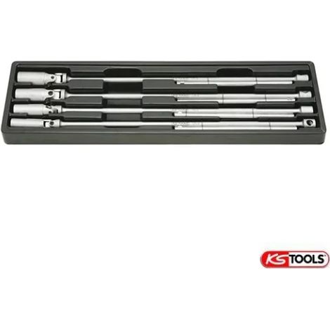 Kstools – Jeux de clés à bougies 12 pans – Longueur 500 mm – Pour bougies 14/16/18/21 mm – Poignée en T – Lot de 4 pièces (1/2)