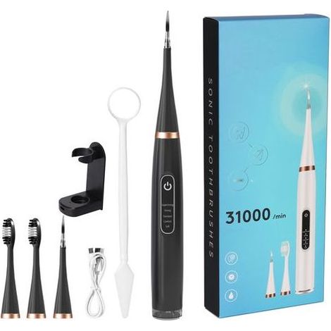 Brosse à dents électrique avec détartreur noir-Online Store (1/5)
