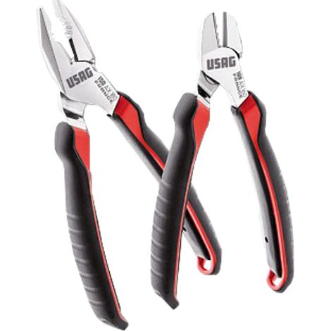 USAG 260 AX/SE2 U01500200 ASSORTIMENTO CON PINZA UNIVERSALE E TRONCHESE A TAGLIENTE DIAGONALE (2 PZ)
