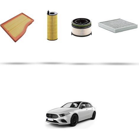 Kit tagliando 4 filtri compatibile con Mercedes Classe A (w177) 180 d 85kw Dal 2020 (1/5)