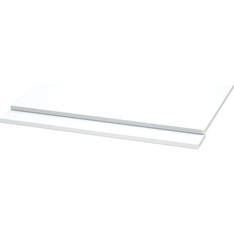 Duchy Choice 2-Piece MDF Bath End Panel 750mm W x 560mm H - Matt White