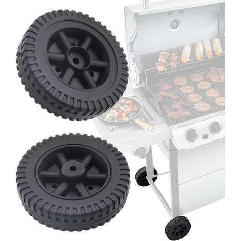 Pièces de rechange pour roues de grill G206-0025-W1 de 6 pouces pour Charbroil 463377319 463620415 463720114 463720113 463611212 Thermos 461630509 461670719 461771119, kit de roues BBQ 2 pièces, acces (1/5)