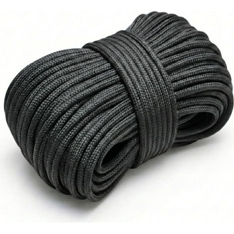 1pc 20m black nylon rope - 1pc 20m black nylon rope - 1pc 20m black nylon rope - 1pc 20m black nylon rope (1/5)