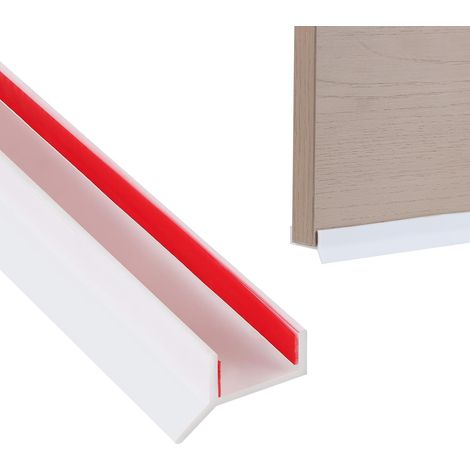 1.8 cm x 3 m Kitchen Skirting Board Seal White (1/5)