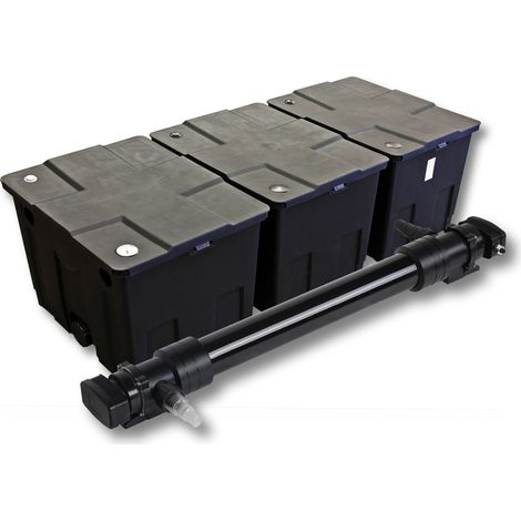 Set Filtro SunSun a 3 camere per laghetto da 90000l Chiarificatore UVC da 72W 6ª serie