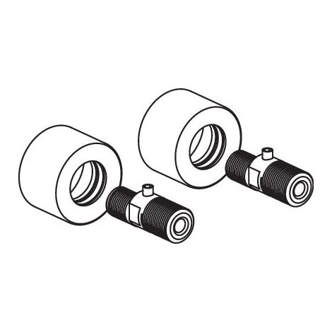 HEWI 65757 jeu de raccordement en S, verrouillable, rond