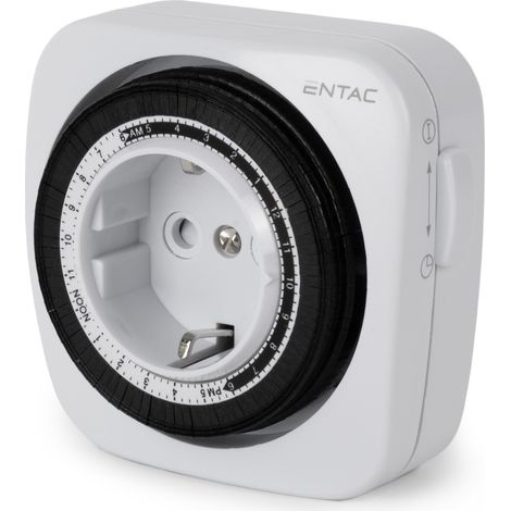 Entac EMTM24-1E adaptador de enchufe eléctrico Negro, Blanco (1/5)