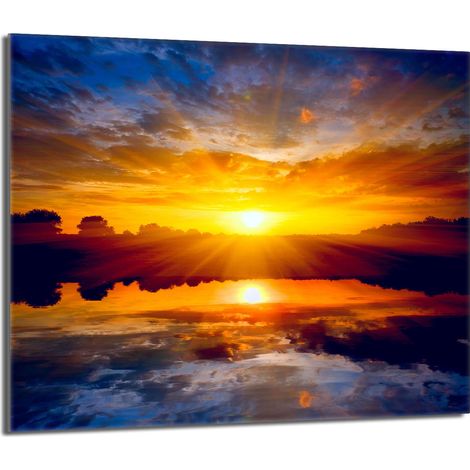 Placa protectora de vidrio para estufa 60x52 Sol (1/5)