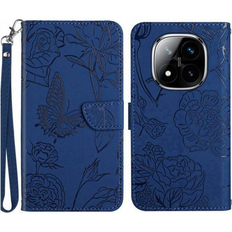 Etui Portefeuille Pour Xiaomi Redmi Note 14 Pro+ 5G - Cuir PU - Support Intégré - Fermeture Magnétique - Bleu (1/5)