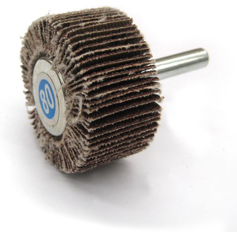 RUOTA LAMELLARE ABRASIVA  Ø mm. 60x30 - grana 80
