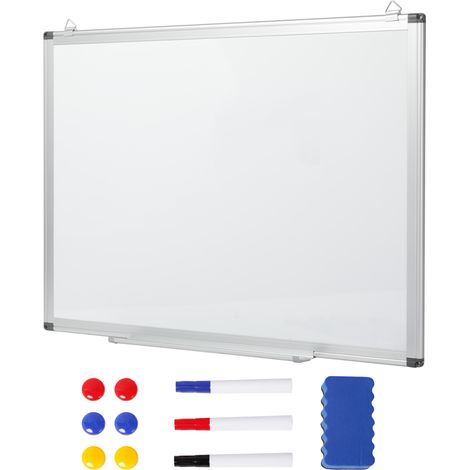 Levede Magnetic Whiteboard Adjustable Wall Mounted Dry Erase Office,White (1/5)