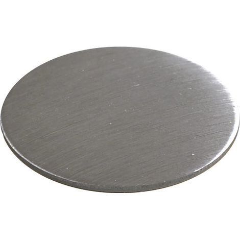 Gâche adhésive - Décor : Inox - Diamètre : 16 mm - OLORON