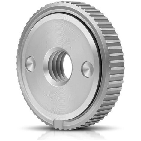 écrou à serrage rapide SDS Dispositif de serrage pour toutes les meuleuses d'angle à filetage M14 des marques AEG, Black & Decker, Dewalt, Flex, Hitachi, Metabo, Makita- (1/5)