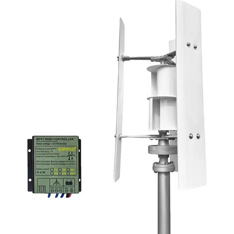 Generador de turbina eólica, potencia de salida de 3000 W, funcionamiento silencioso, controlador MPPT gratuito, 3000 W, 12 V (1/2)
