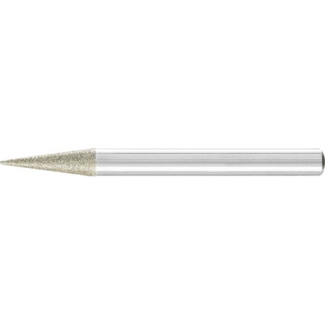PFERD TOOLS Diamant-Schleifstift Spitzkegel Ø6x15° SchaftØ6 mm D126 (mit.) zum Anfasen/Entgraten/Senken (1/2)