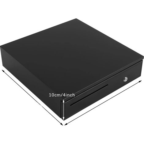 Kassenschublade, robuste Konstruktion, effiziente Organisation, schwarz (1/2)