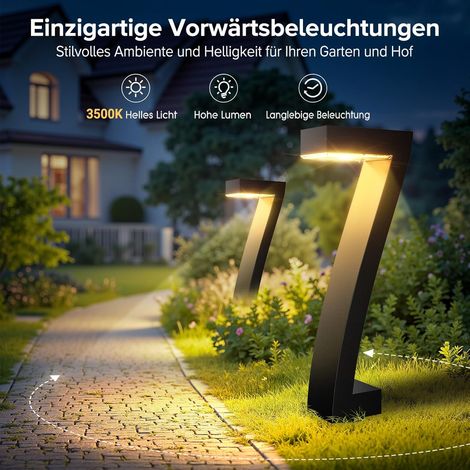 4 eleganti luci solari da esterno, batteria da 1200 mAh, impermeabili IP65, decorazione da giardino - ALTRO (1/4)