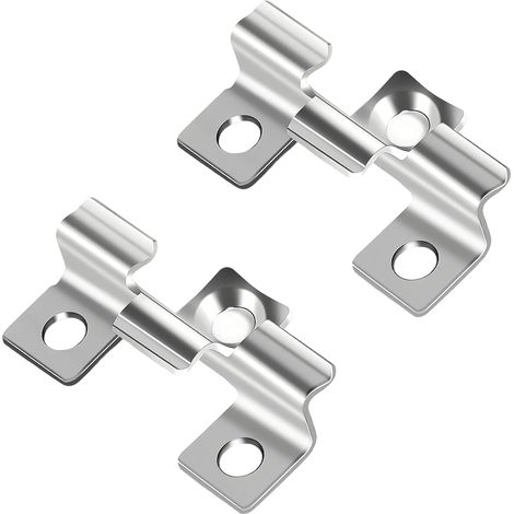 Fixations de Terrasse Invisibles, 7.5 mm Noir Clips de Terrasse Acier Inoxydable Clip de Fixation avec Ardillon, 120 Pièces, Solide Durable, pour Parquet Bois et Sol WPC (1/5)