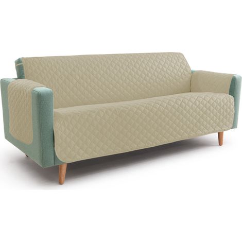 NUOVO COPRIDIVANO BG SALVADIVANO SYMPHONY TRAPUNTATO BEIGE 4 POSTI seduta cm. 230 (1/3)