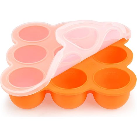 Boîte Conservation Alimentaire - 9 Compartiments - Silicone Sans BPA - Couvercle Étanche - Congélateur Micro-ondes (1/5)