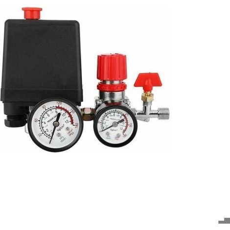 Compresseur d'air pressostat valve pressostat compresseur d'air avec régulateur de manomètre (1/5)