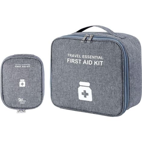 2er Set Reiseapotheke Tasche, Erste Hilfe Tasche, Medikamententasche, feuchtigkeitsdicht