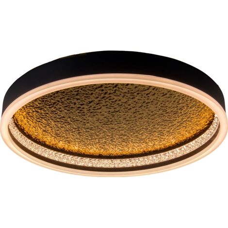 Naeve ARANY Plafonnier semi-encastré à LED intégré à intensité variable, noir 2957 K (1/5)