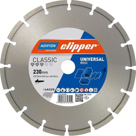 Dia.-Trennsch.Classic Univ. Laser 230x22,23 mm (1/2)