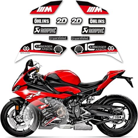 Nouveaux autocollants de carrosserie étanches pour BMW S1000RR 2019-2020-2021-2022 - Accessoires de carénage (1/4)