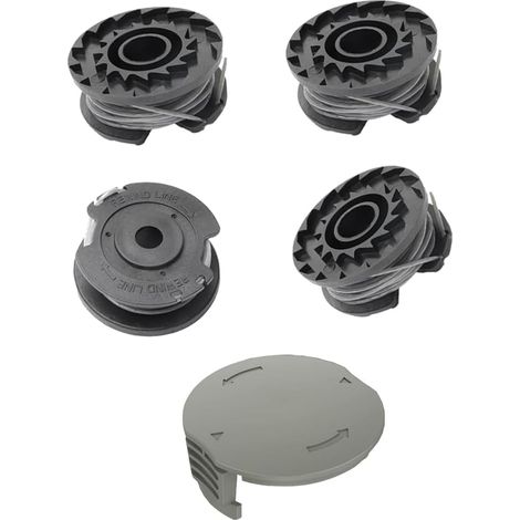Lot de 5 bobines rechange pour débroussailleuse Bosch ART 20-Li A1 / B2 C3 Accessoires coupe-bordures 27FT/8.3M PRT 300 A1, 4xz-dc+1gz-xin - (1/5)