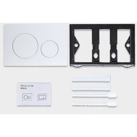 Pannello di ricambio per serbatoio dell'acqua compatibile con Sigma UP300 320 700 720, nero - Adatto per sistemi Geberit - Non originale - ALTRO (1/4)