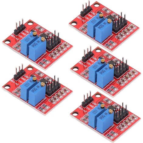NE555 5-teiliger Rechteckwellengenerator, Pulsmodul mit einstellbarer Frequenz und Tastverhältnis, PWM-Kit für Arduino (1/5)