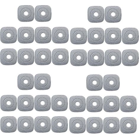 Lot de 40 lingettes de nettoyage pour balai à franges essoreuse automatique (1/5)