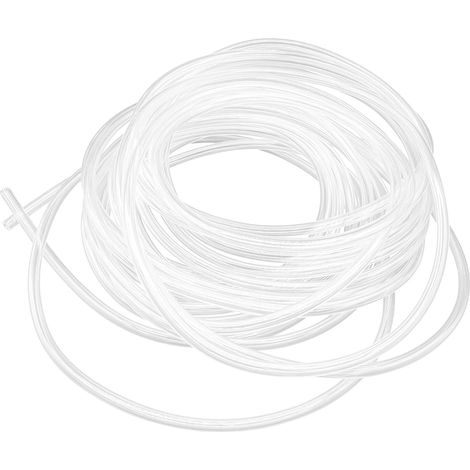 Sollbry Tube en silicone transparent de 8 mètres de long, 6 mm de diamètre intérieur et 8 mm de diamètre extérieur tube flexible en silicone léger et flexible. (1/5)