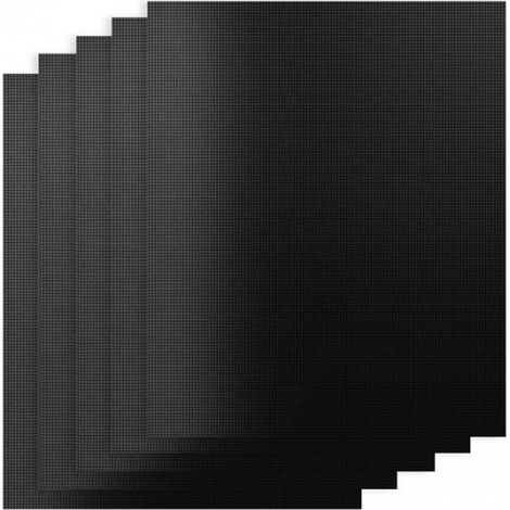 pièces - Tapis de BBQ - Tapis de BBQ - Protection BBQ - 40x33 cm - Téflon - Zwart - Antiadhésif - Passe au lave-vaisselle (1/5)