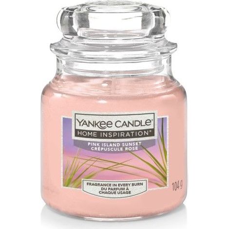 Yankee Candle Duftkerze Kleines Glas Pink Island Sunset 104 g rosa Kerze Duft