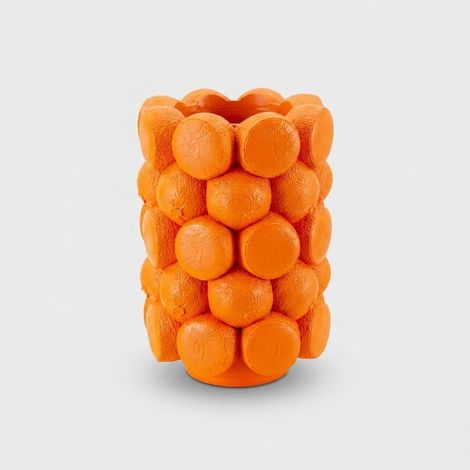 Jarrón decorativo portaflores de poliresina Orange (1/5)